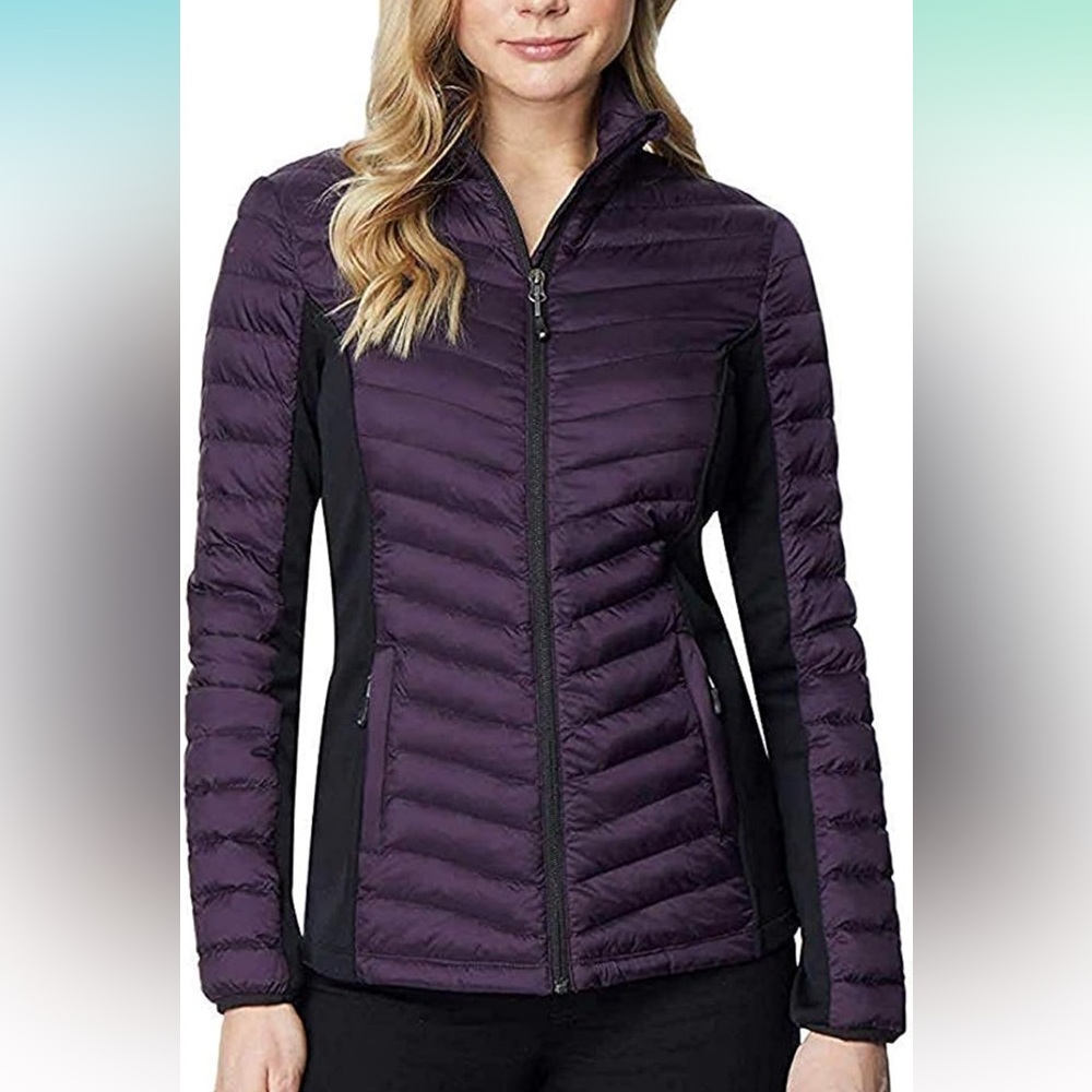 32 Degrees Heat Womens Mixed Media Jacket Medium